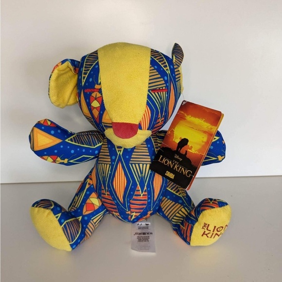 Other - Disney Store Lion King Simba African Print Microsuede Plush Stuffed Animal